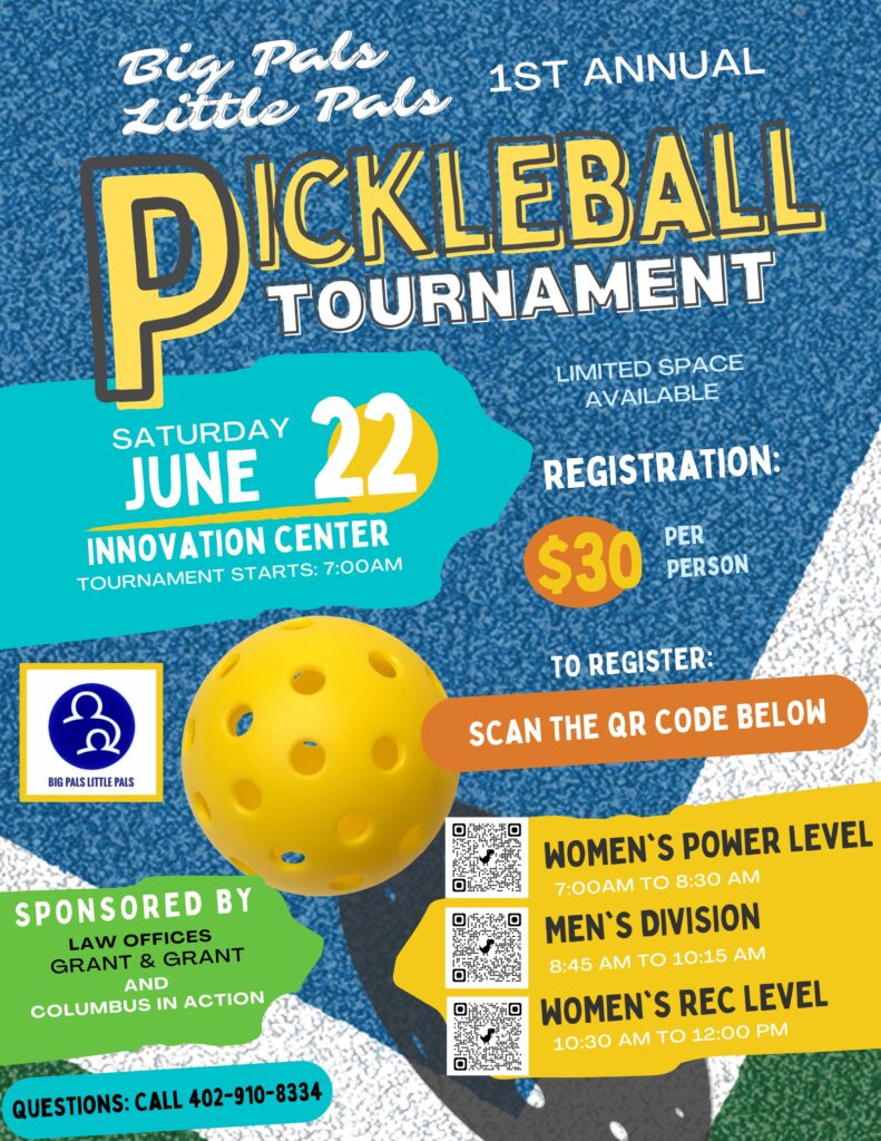 Pickleball Tournament 2024 Big PalsLittle Pals of Greater Columbus